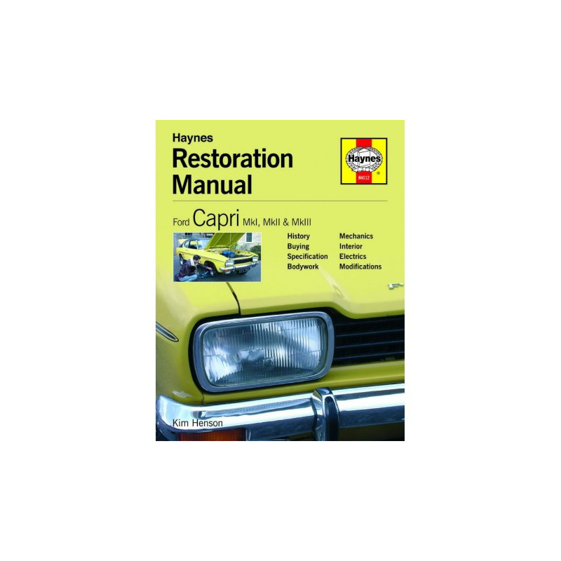 Ford Capri Restoration Manual