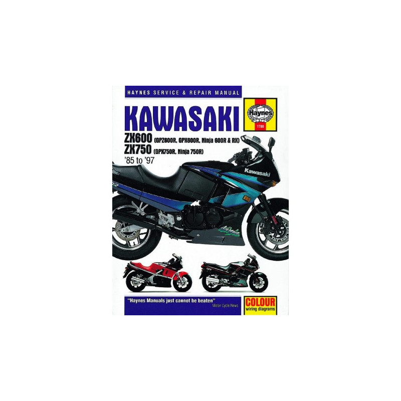 Kawasaki ZX600 (GPZ600R GPX600R Ninja 600R & RX) & ZX750 (GPX750R Ninja 750R) Fours 1985 - 1997