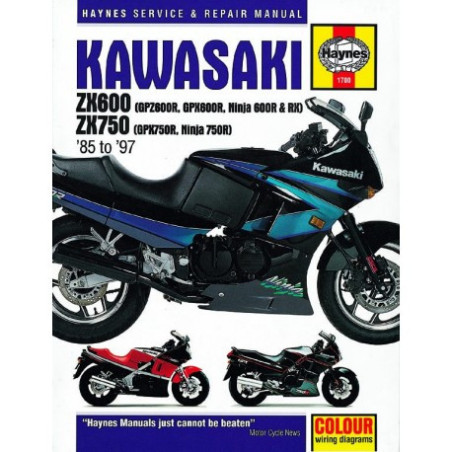 Kawasaki ZX600 (GPZ600R GPX600R Ninja 600R & RX) & ZX750 (GPX750R Ninja 750R) Fours 1985 - 1997