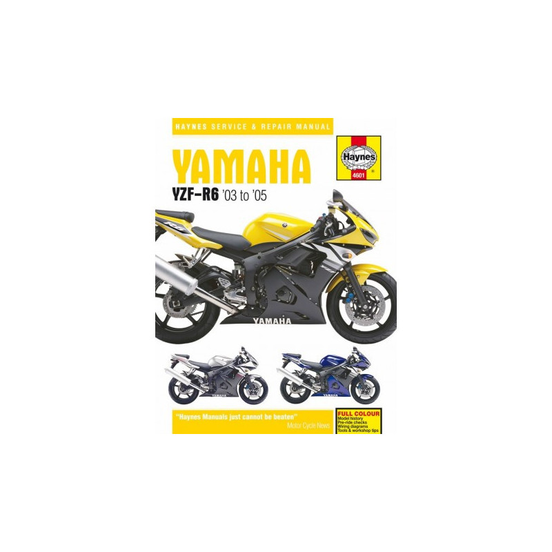 Yamaha YZF-R6 Haynes Repair Manual for 2003 to 2005