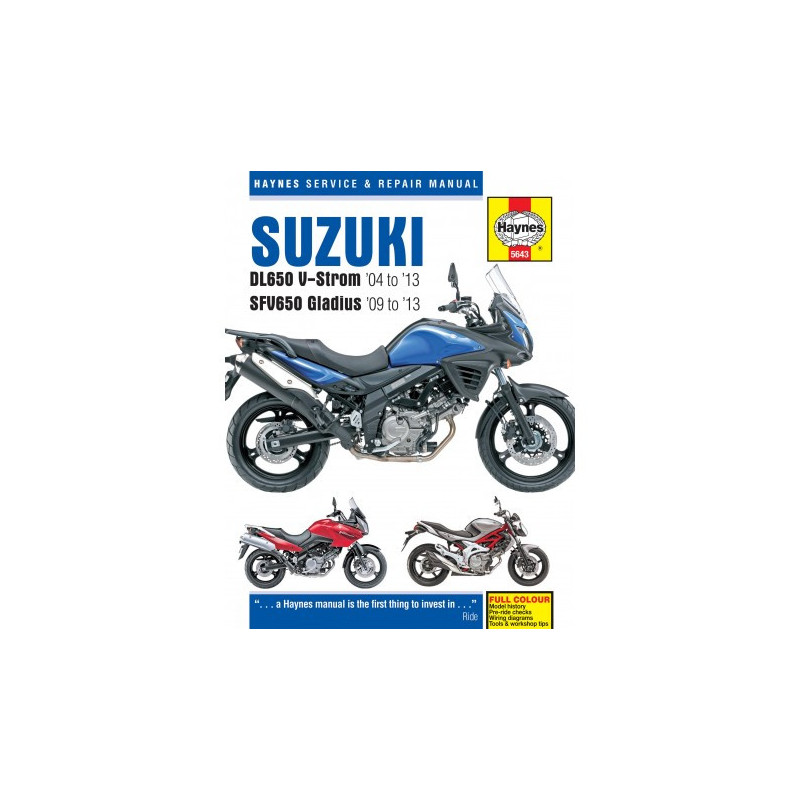 Suzuki DL650 V-Strom & SFV650 Gladius 2004 - 2013