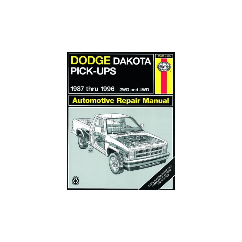 Dodge Dakota Pick-up Haynes Repair Manual for 1987 thru 1996