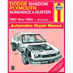 Dodge Shadow Plymouth Sundance & Duster Haynes Repair Manual for 1987 thru 1994