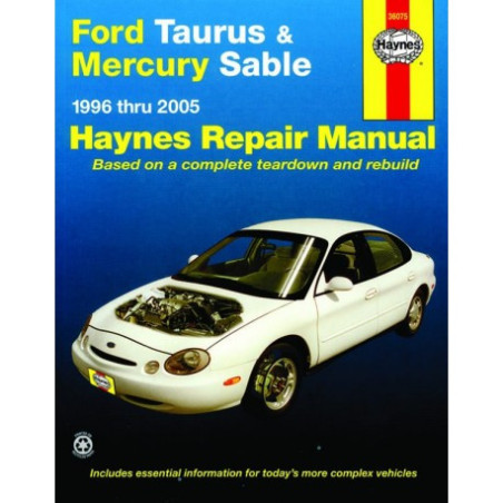 Ford Taurus and Mercury Sable Haynes Repair Manual for 1996 thru 2007 (Does not include information specific to SHO