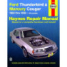 Ford Thunderbird and Mercury Cougar Haynes Repair Manual covering all models including Cougar XR7 for 1983 thru 198