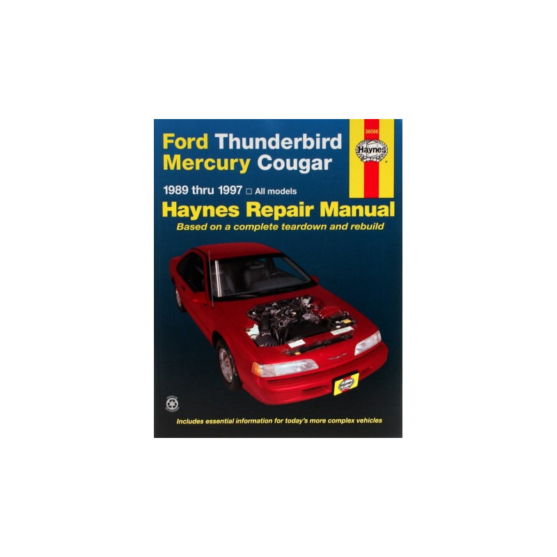 Ford Thunderbird and Mercury Cougar Haynes Repair Manual for 1989 thru 1997