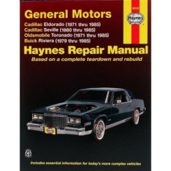 General Motors Haynes Repair Manual covering Cadillac Eldorado (1971 thru 1985) Cadillac Seville (1980 thru 1985) O