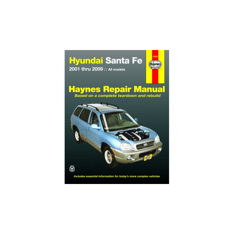 Hyundai Sante Fe Haynes Repair Manual covering all models from 2001 through 2012