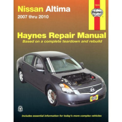 Nissan Altima Haynes Repair Manual for 2007 thru 2012 (Does not include information specific to hybrid models)