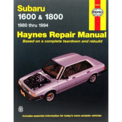 Subaru Haynes Repair Manual for Subaru 1600 1600 Hatchback 1800 1800 Hatchback ('80-'94) Brat Pick-up ('81-'82) Loy