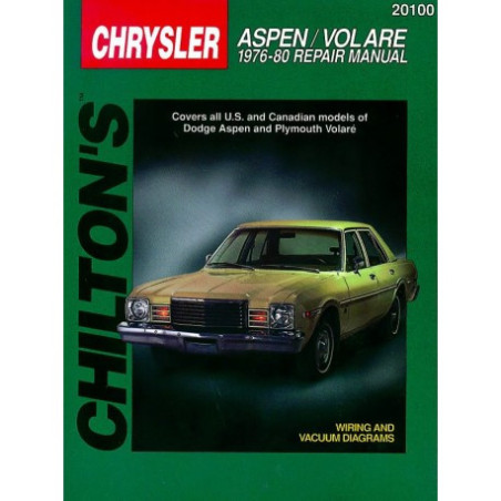 Chrysler Aspen/ Volare Chilton Repair Manual for 1976-80