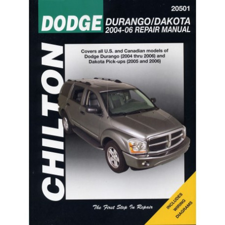 Dodge Durango/Dakota Chilton Repair Manual for 2004-11 covering most models of Durango (2004-09) and Dakota Pick-Up