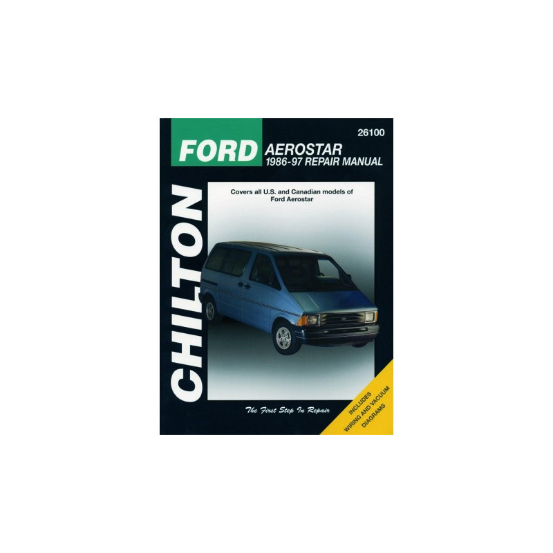 Ford Aerostar Chilton Repair Manual for 1986-97 covering all models