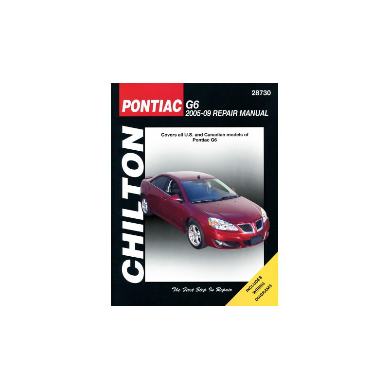 Pontiac Chilton Repair Manual for 2005-09 covering all models of Pontiac G6