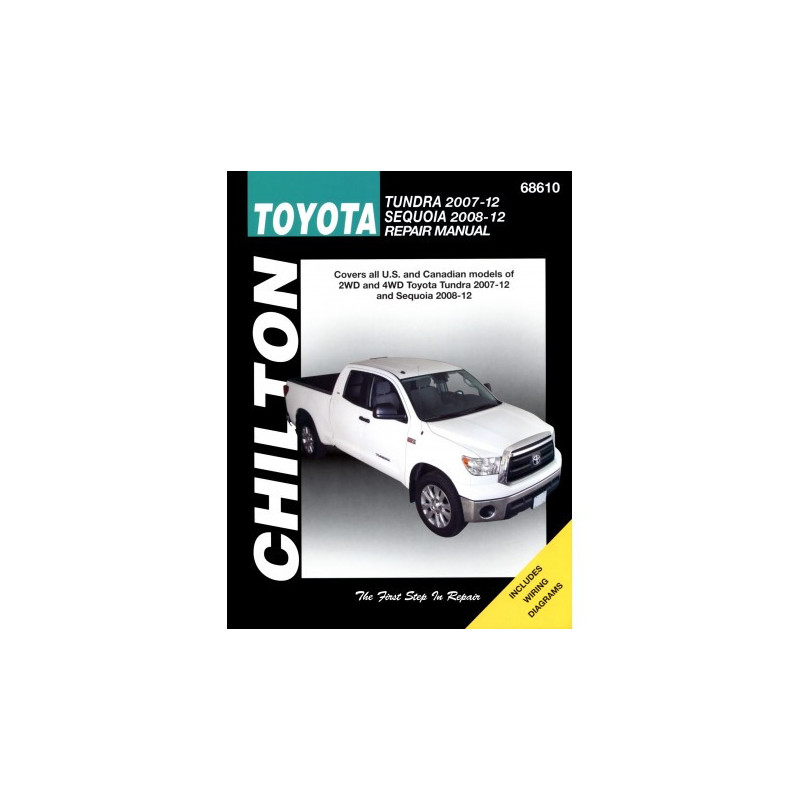 Toyota Tundra (2007-12) and Sequoia (2008-12) Chilton Repair Manual covering all models