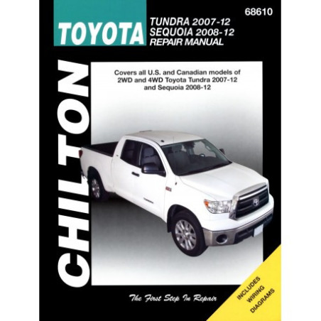 Toyota Tundra (2007-12) and Sequoia (2008-12) Chilton Repair Manual covering all models