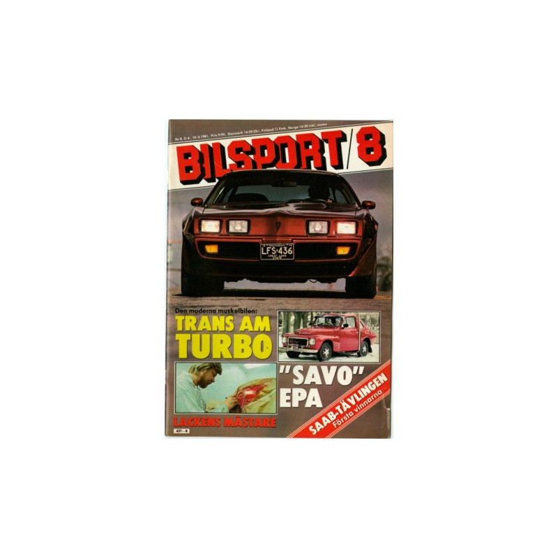 Bilsport nr 8  1981