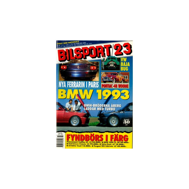 Bilsport nr 23  1992