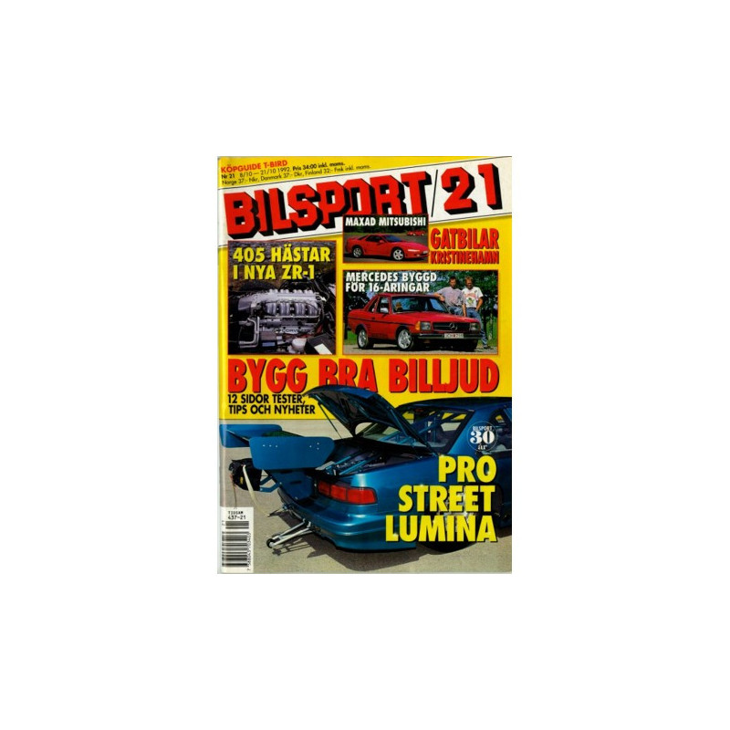 Bilsport nr 21  1992