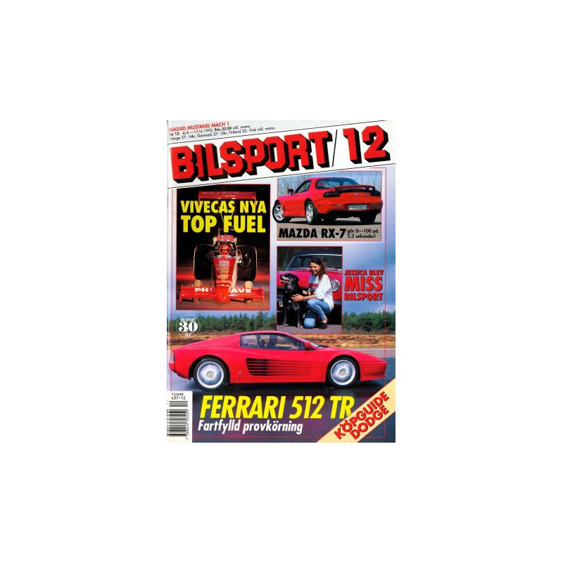 Bilsport nr 12  1992