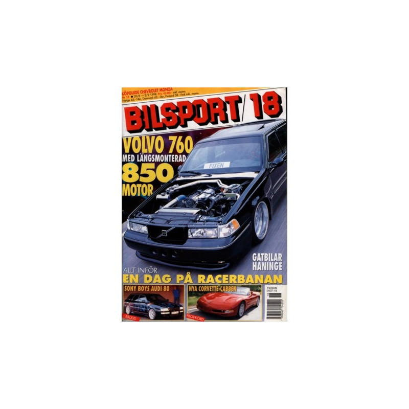 Bilsport nr 18  1998