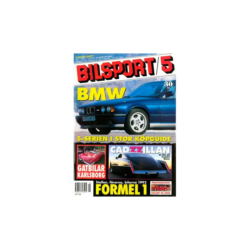 Bilsport nr 5  1992