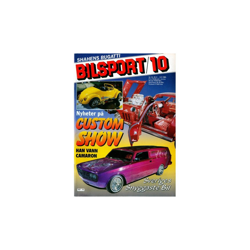 Bilsport nr 10  1985