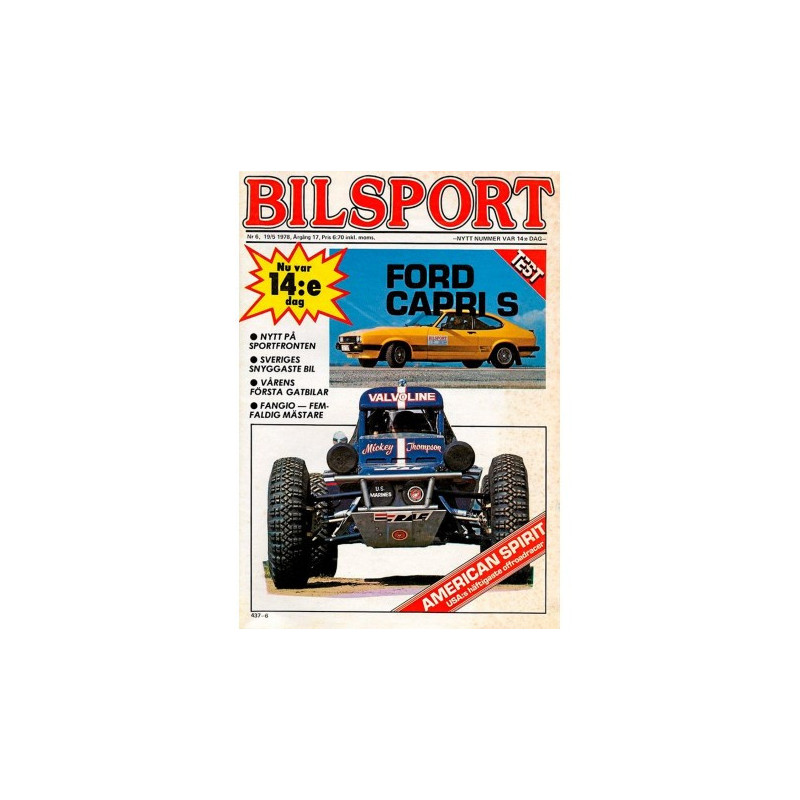 Bilsport nr 6  1978