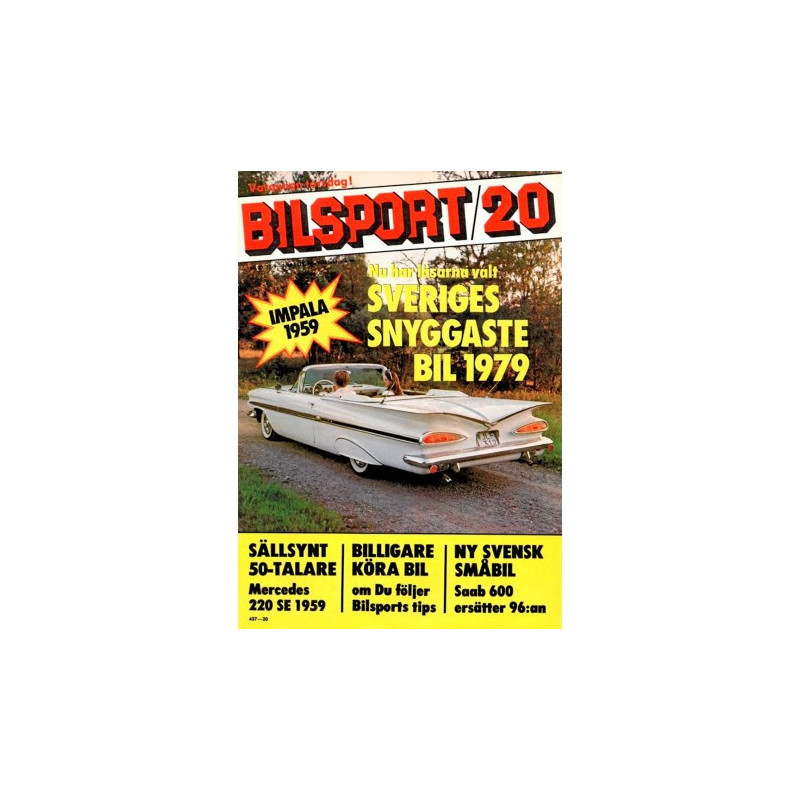 Bilsport nr 20  1979