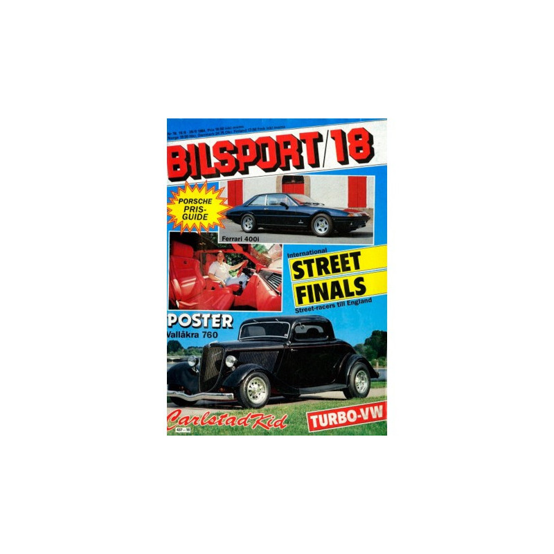 Bilsport nr 18  1984