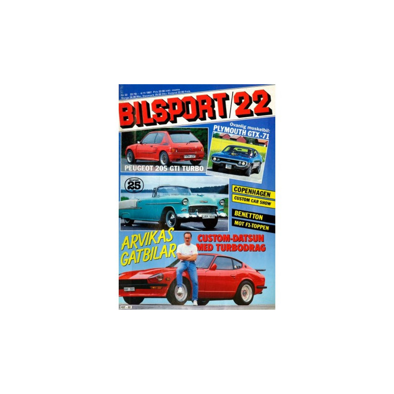 Bilsport nr 22  1987